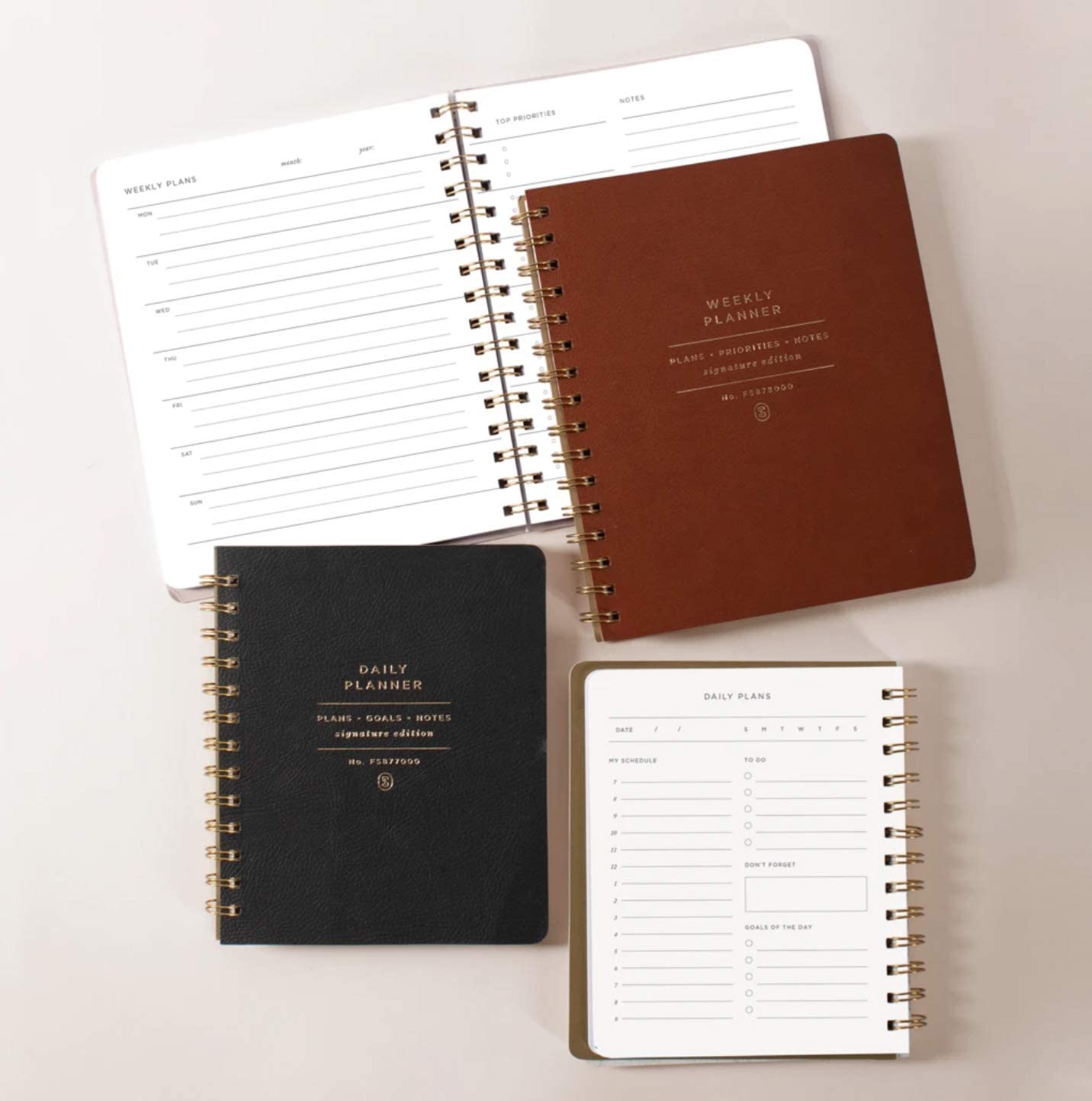 Non-Dated Daily Planner - Standard Black